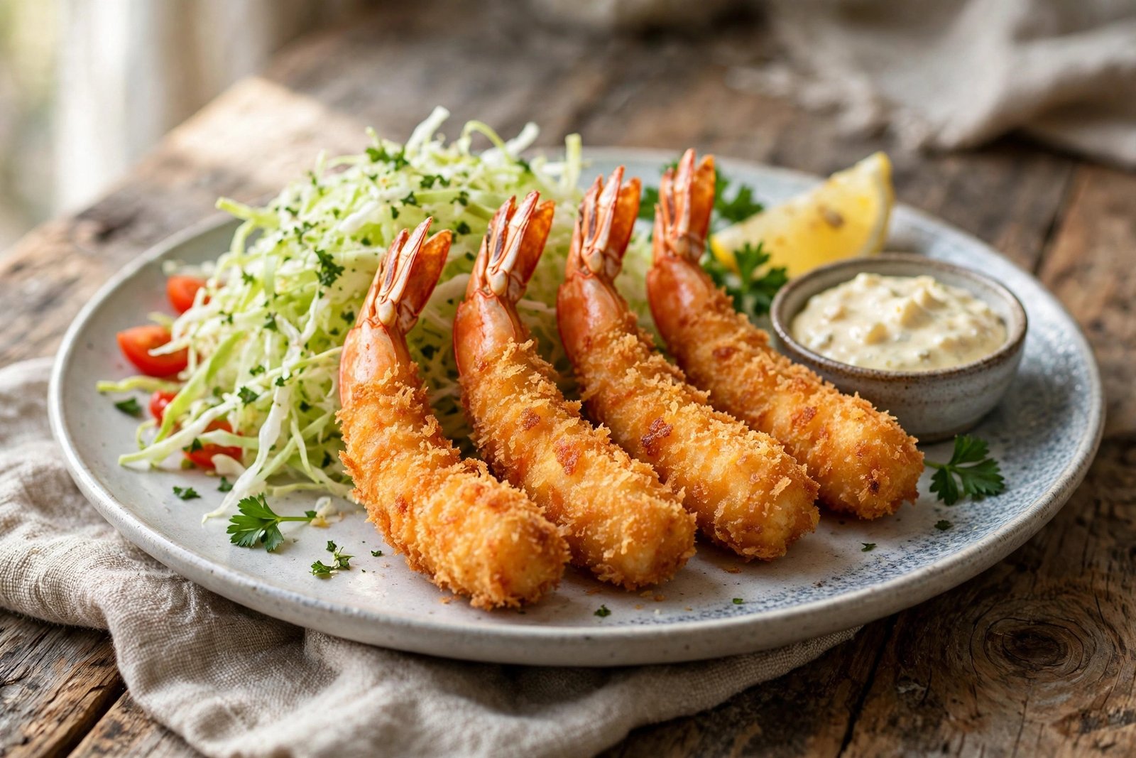 Ebi Fry served beautifully, ready to eat