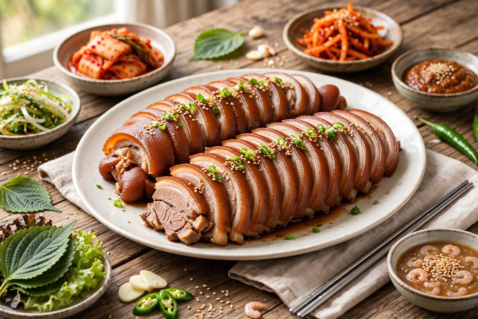 Jokbal served beautifully, ready to eat