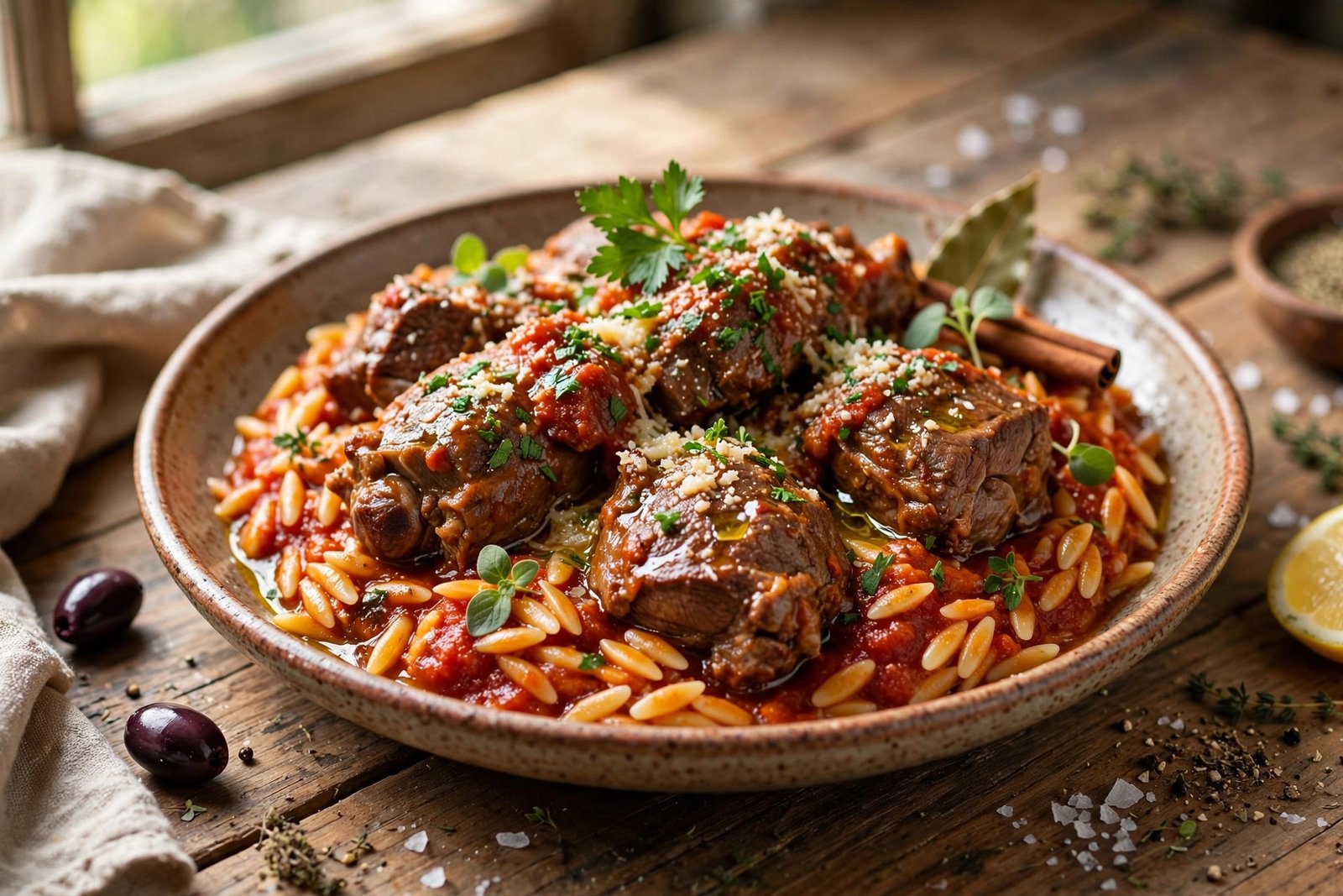 Youvetzi served beautifully, ready to eat